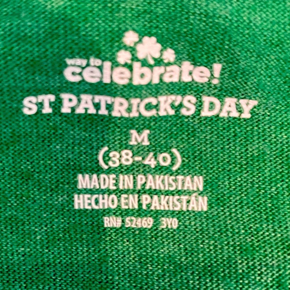 St Patricks Day Tee Shirt Who Needs Luck‎ I Have Charm Size M - Picture 4 of 5